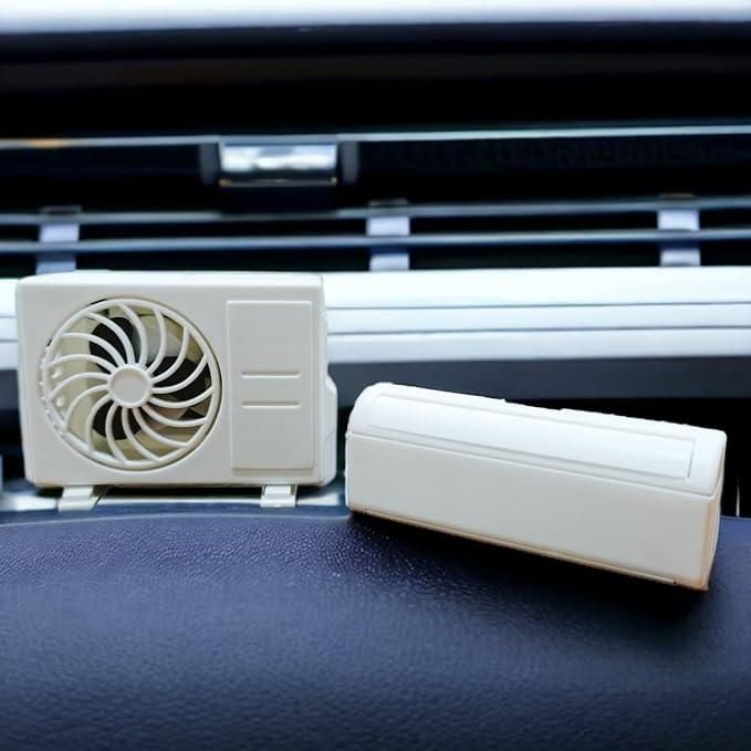 Miniature Ac Design Solar-Powered Car Air Freshener Diffuser - Familymart4u
