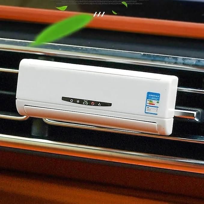 Miniature Ac Design Solar-Powered Car Air Freshener Diffuser - Familymart4u
