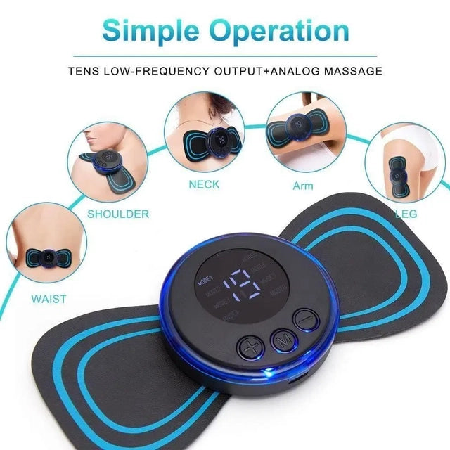 Rechargeable Mini Massager – 8 Modes, Full Body Pain Relief