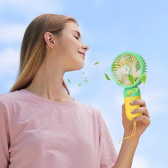 Portable Handheld Fan – Ultra Quiet, Battery Operated