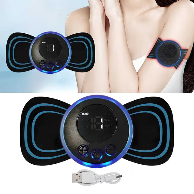Rechargeable Mini Massager – 8 Modes, Full Body Pain Relief