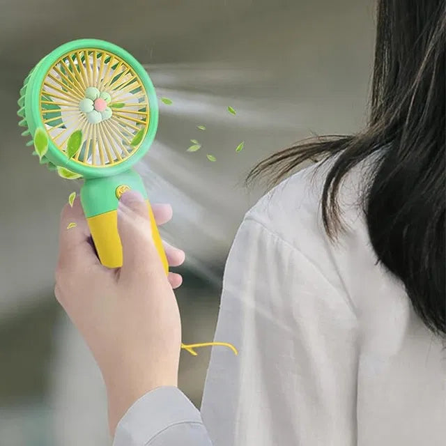Portable Handheld Fan – Ultra Quiet, Battery Operated